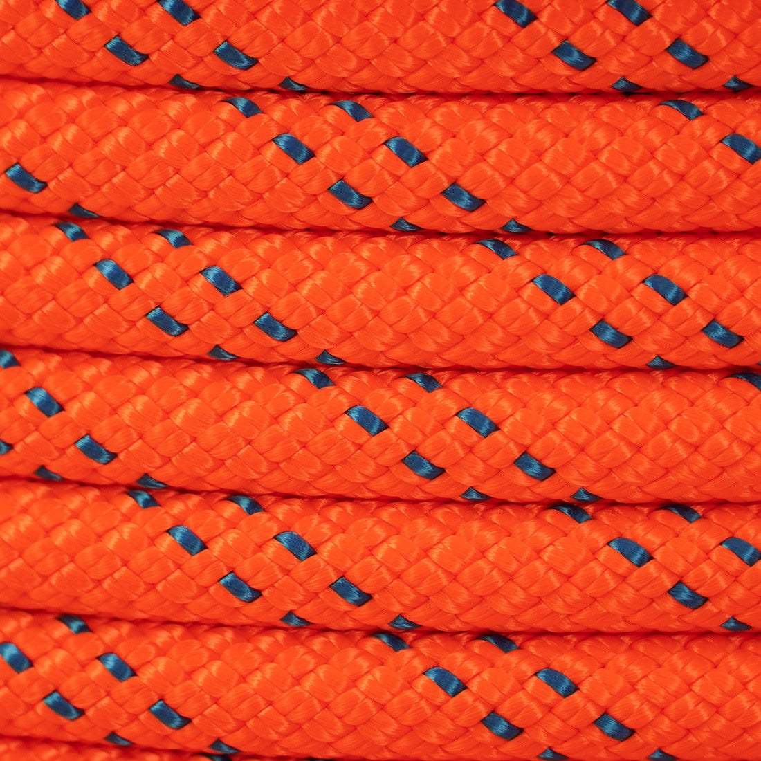 New England Rope KM III Orange- 1/2 Inch Close Up View