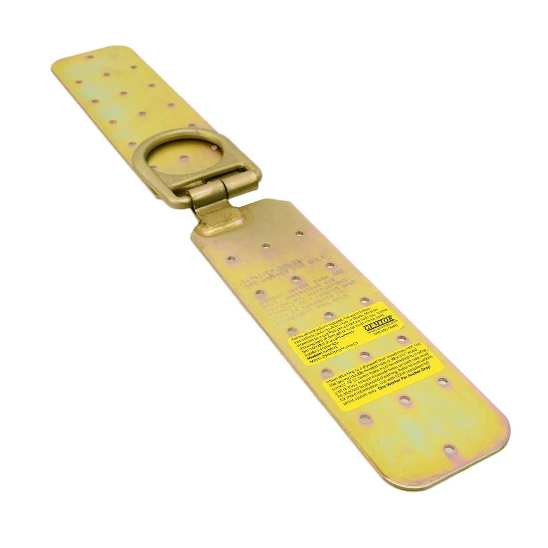 Gemtor Reusable Roof Anchor Left Flat Angle View