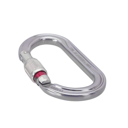 Petzl OK Screw-Lock Carabiner Flat Angle View
