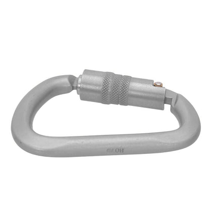 KONG XL Carbon Steel Carabiner - Twist Lock ANSI Back Top Angle View
