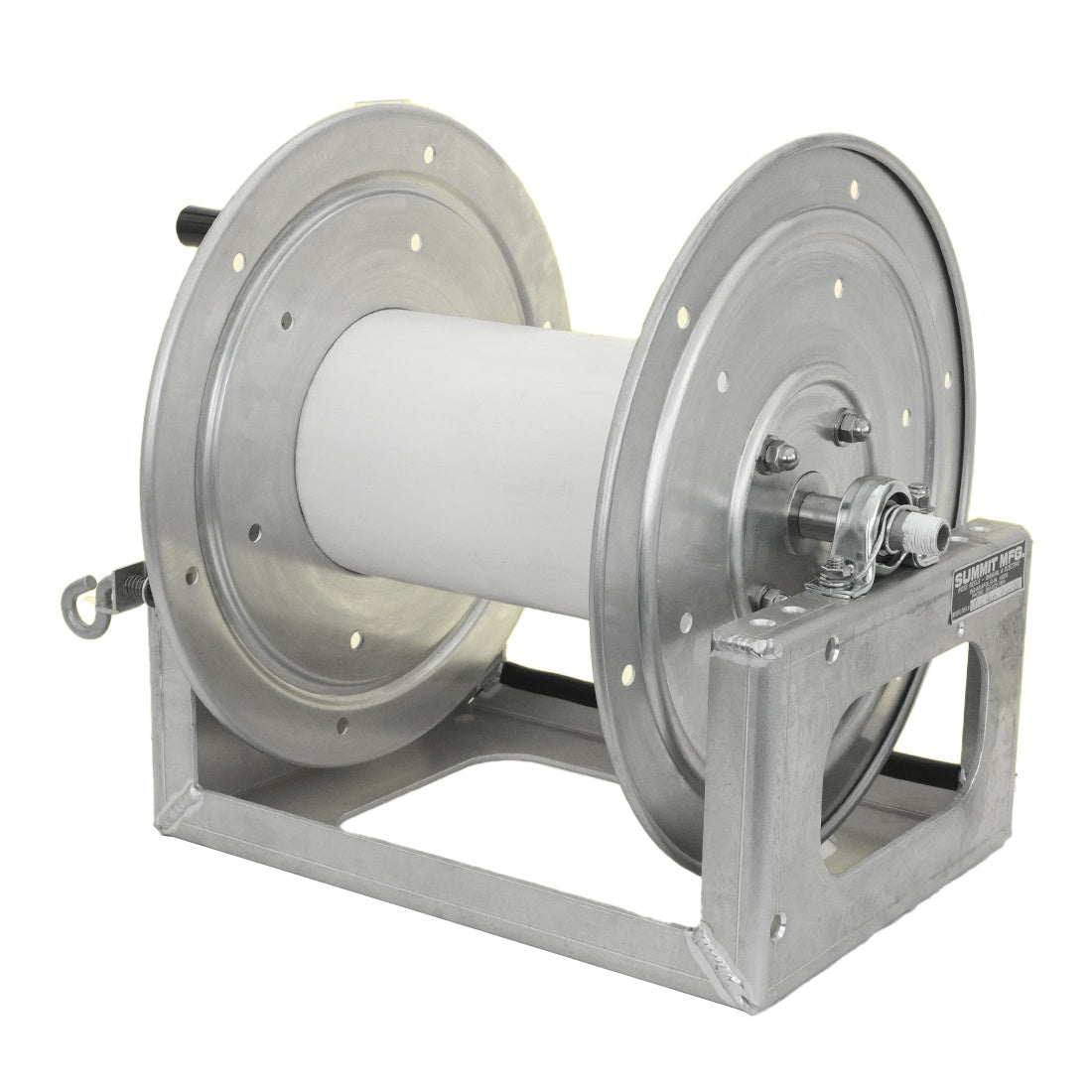 Summit SM Series - Aluminum Hose Reel with 1/2 Inch Inlet 12  Right Angle View