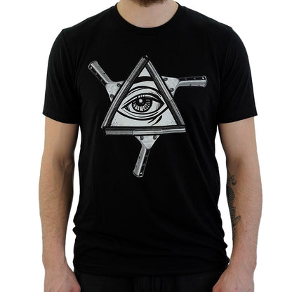 Squeegee Life Sacred Eye Design T-Shirt Front View