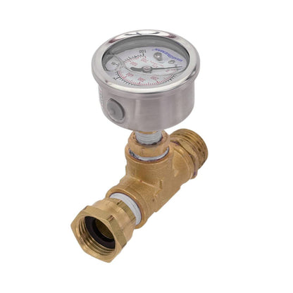XERO Spigot Mount Pressure Gauge Side View