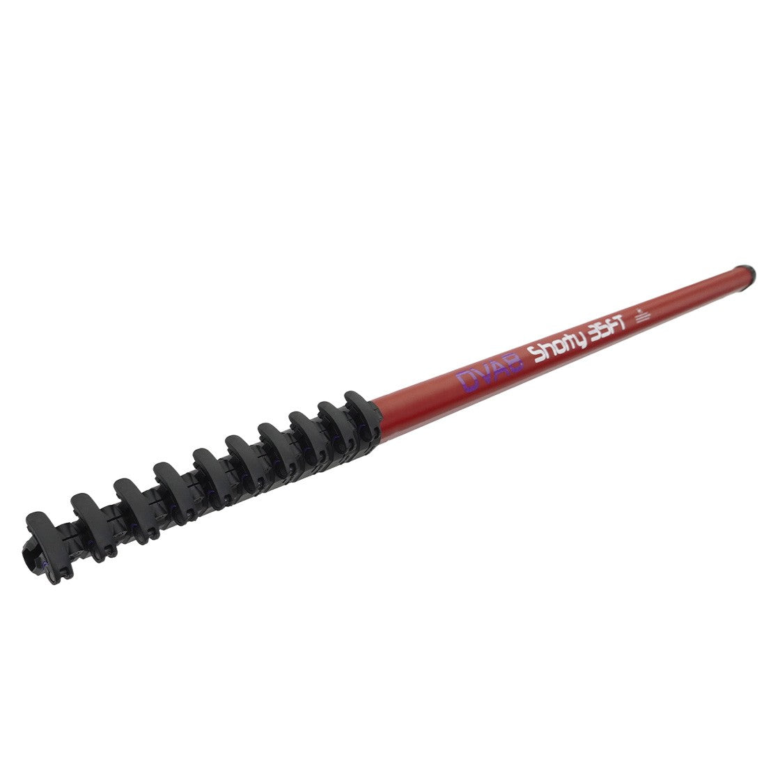 OVA8 Shorty Hi Mod Carbon Fiber Water Fed Pole - 35 Foot Rustic Red Angle View