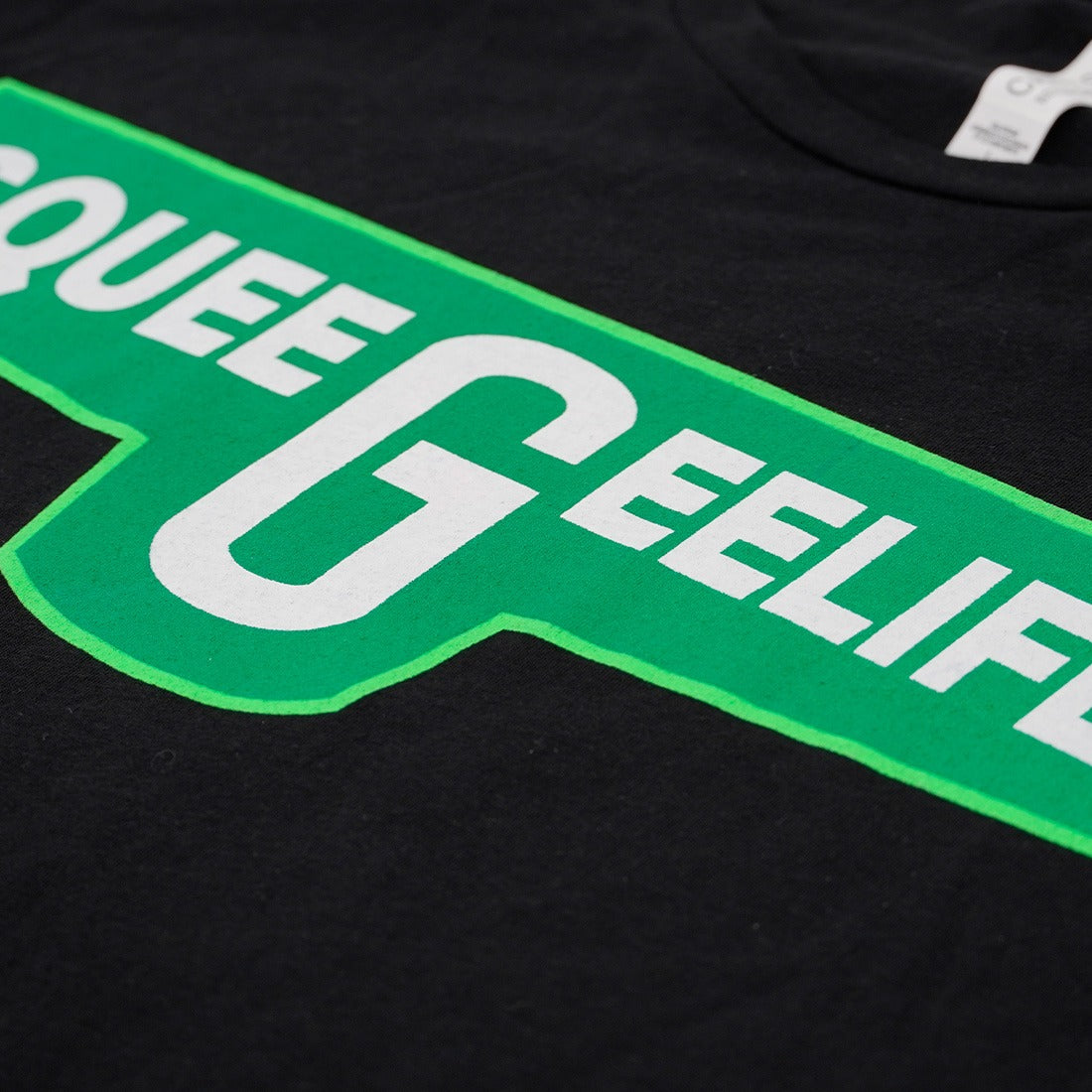 Squeegee Life Green Envy Design T-Shirt Flat View