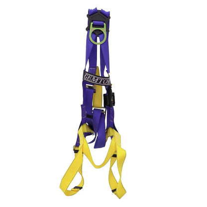Gemtor Full Body Vest Universal Harness 933-2 - Pass-Thru Buckle Full Back View
