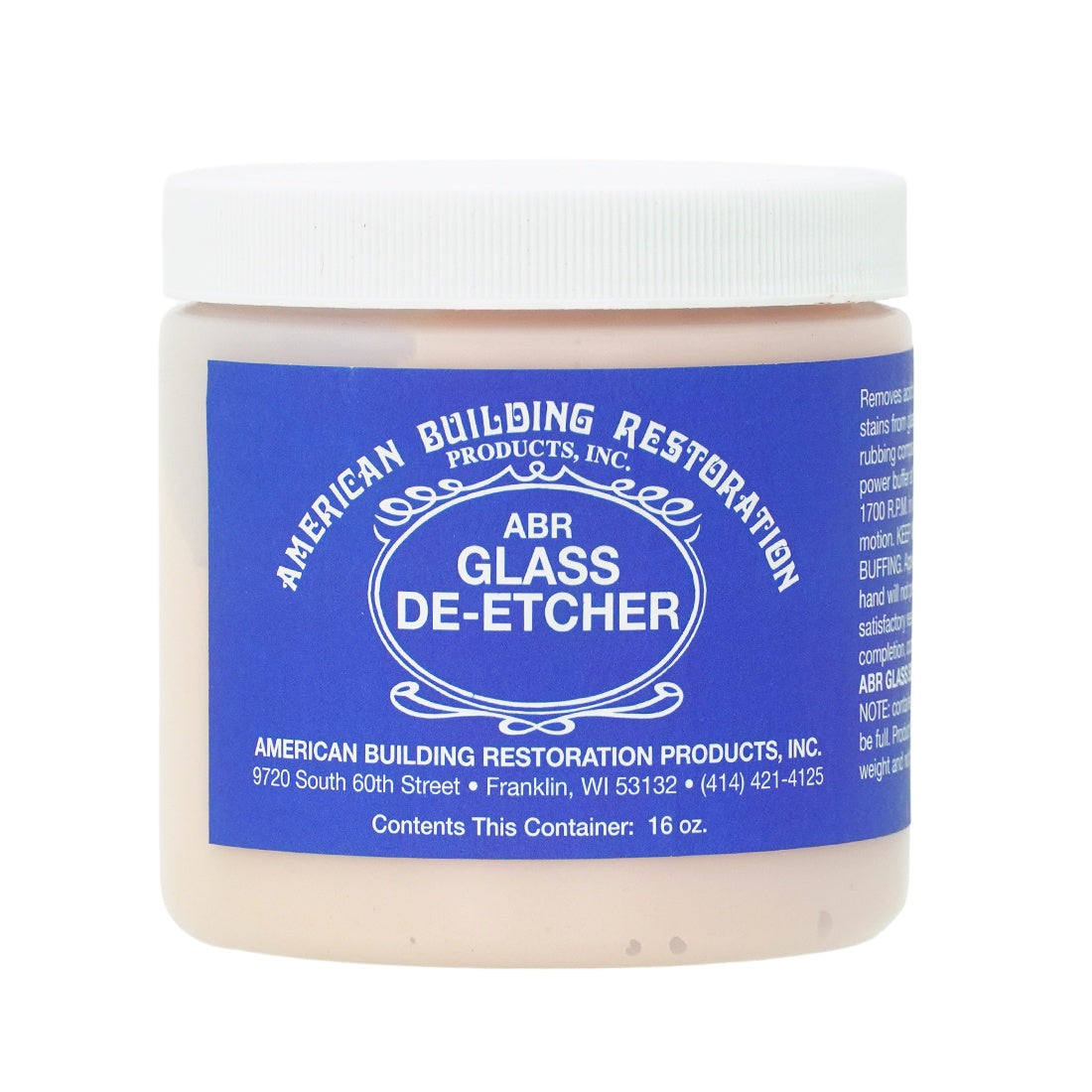 American Building Restoration Glass De-Etcher Main View