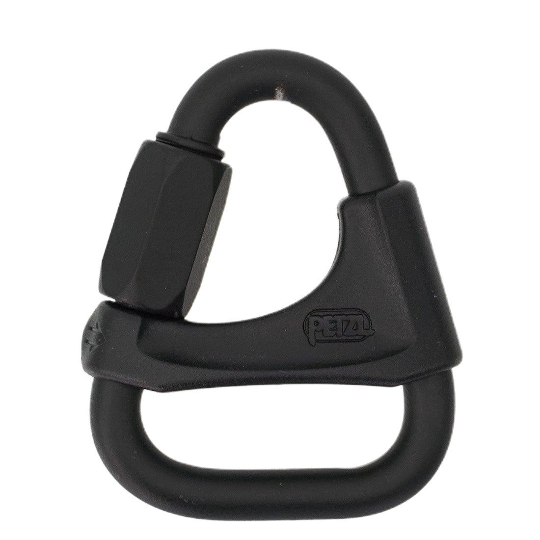 Petzl DELTA Connector Black with Positioning Bar - Front View