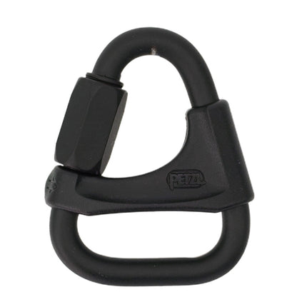 Petzl DELTA Connector Black with Positioning Bar - Front View