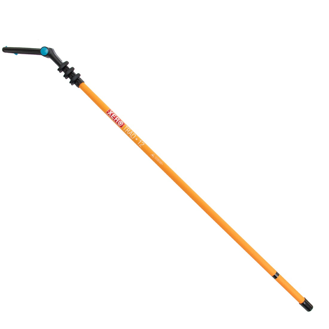 XERO Carbon Fiber Pole - Trad Pole 2.0 - Dr Angle Tip - Orange - 12 Foot - Full View