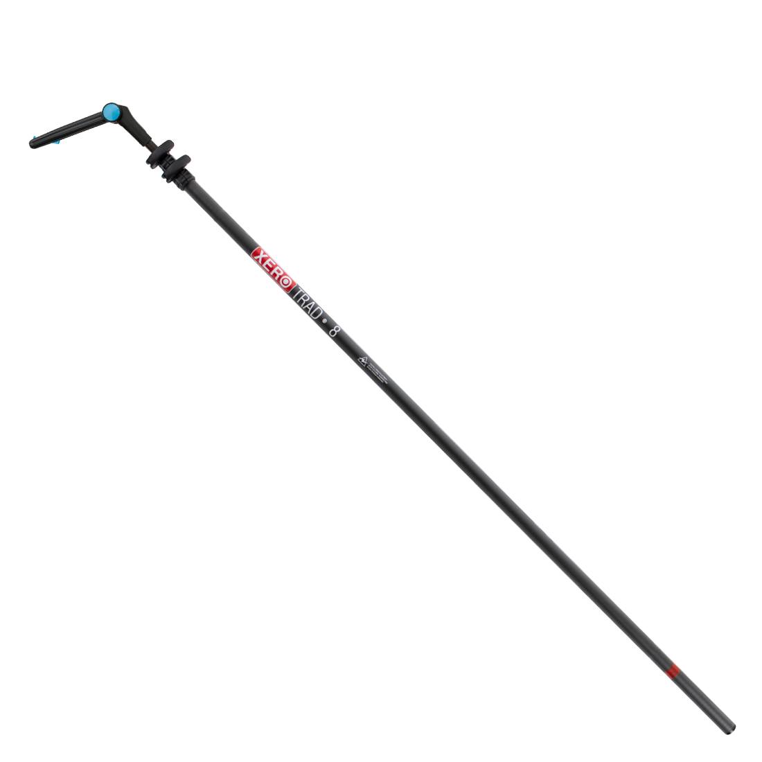 XERO Carbon Fiber Pole - Trad Pole 2.0 - Dr Angle Tip - Black - 8 Foot - Full View