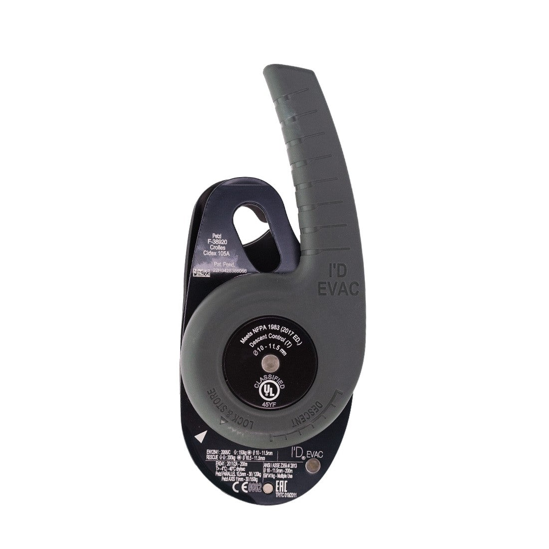 Petzl I'D EVAC Descender - Back View