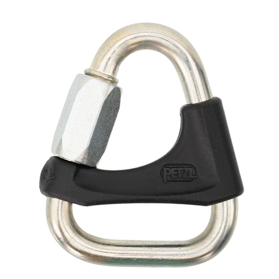 Petzl DELTA Connector Gray with Positioning Bar - Front View