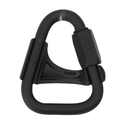 Petzl DELTA Connector Black with Positioning Bar - Back View