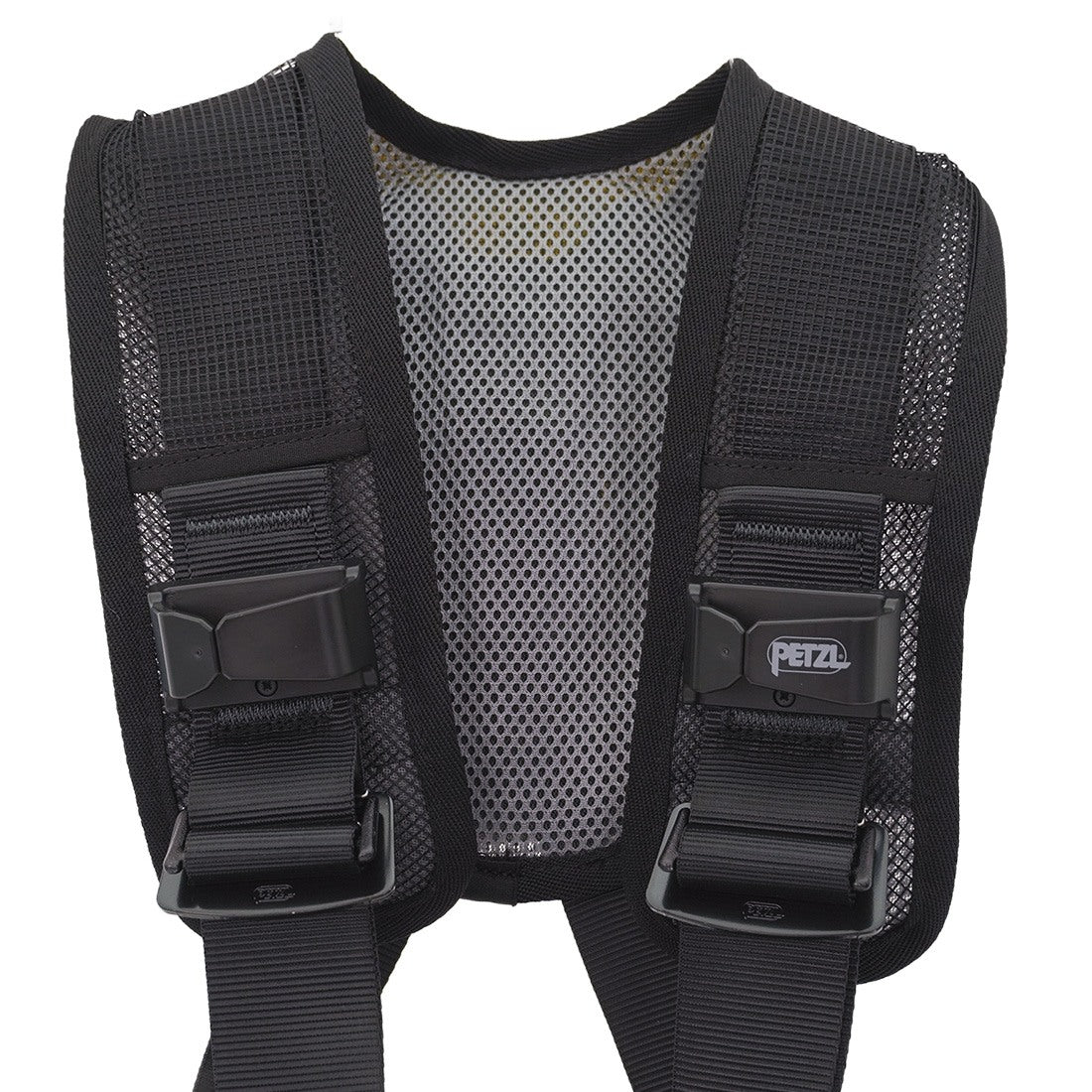 Petzl Newton Fast Harness Yellow/Black 1 - Strap Close Up View