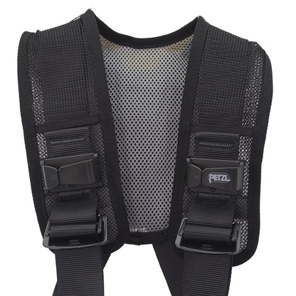 Petzl Newton Fast Harness Yellow/Black 1 - Strap Close Up View