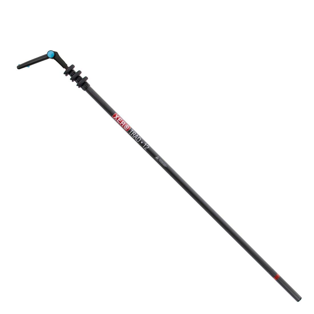 XERO Carbon Fiber Pole - Trad Pole 2.0 - Dr Angle Tip - Black - 12 Foot - Full View
