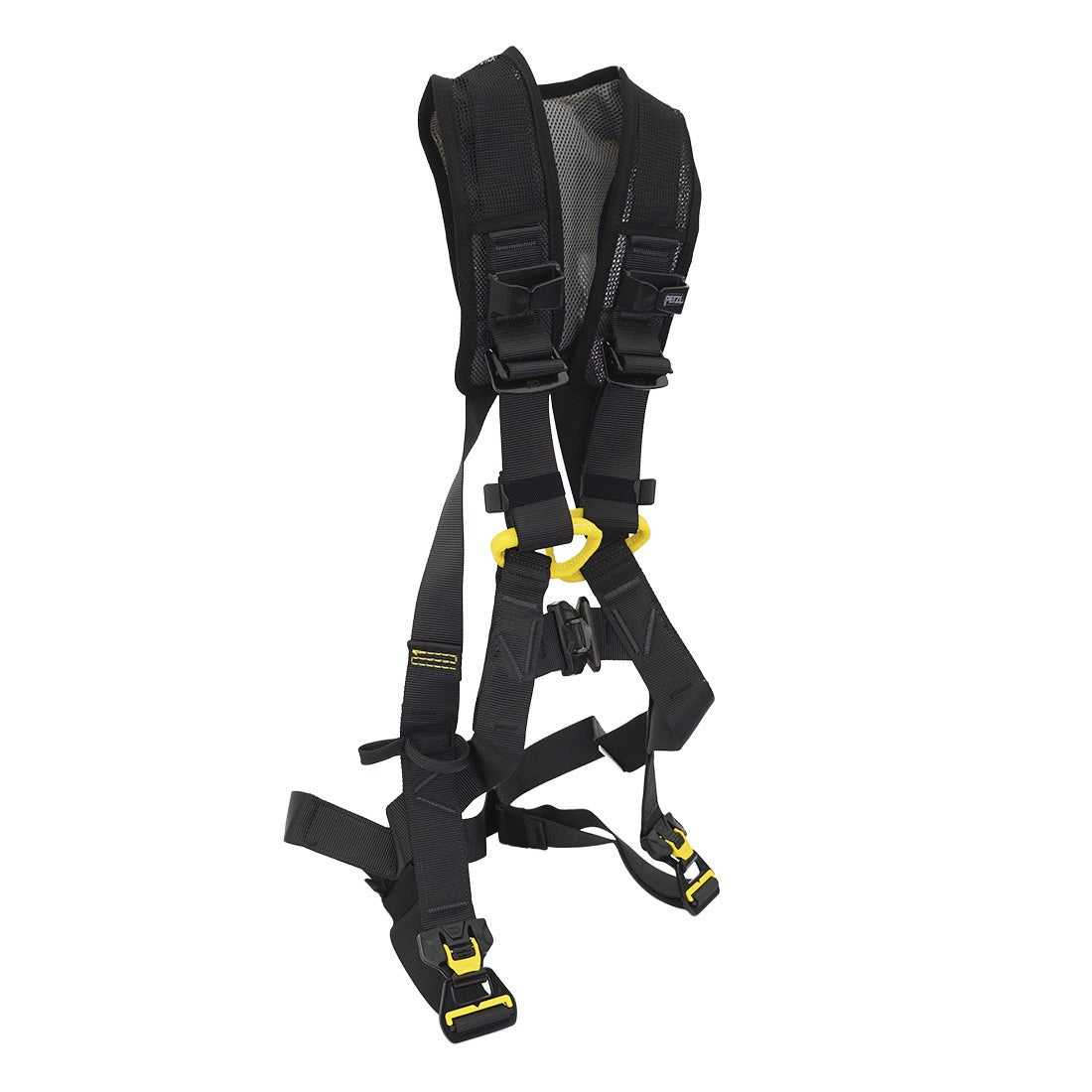 Petzl Newton Fast Harness Yellow/Black 1 - 3/4 View