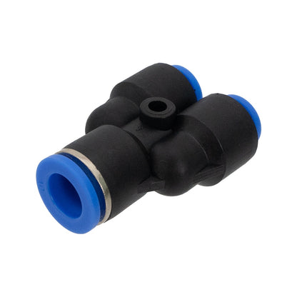XERO Push to Fit Y-Fitting Reducer - 10mm to 8mm Left Angle View