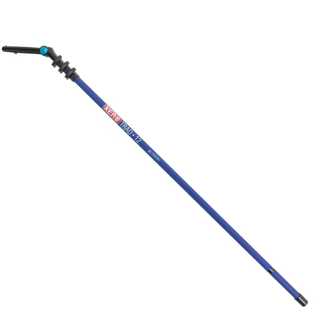 XERO Carbon Fiber Pole - Trad Pole 2.0 - Dr Angle Tip - Neon Yellow - 12 Foot - Full View