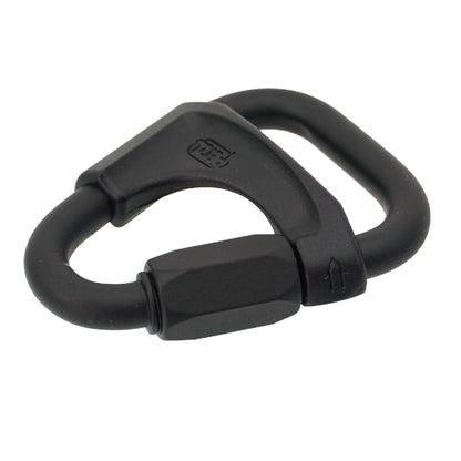 Petzl DELTA Connector Black with Positioning Bar - 3/4 Facing Left View