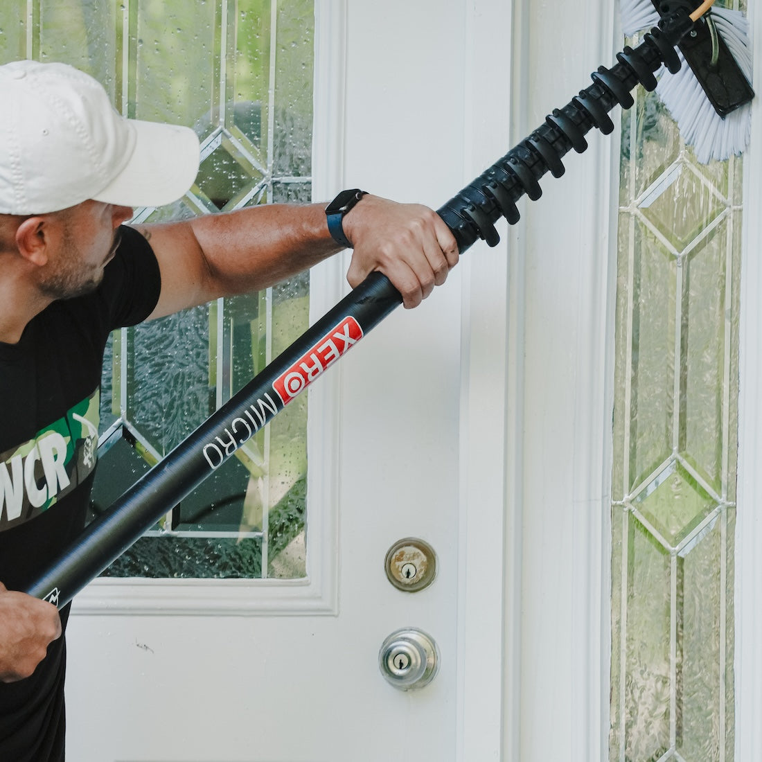 XERO Micro Water Fed Pole on Glass