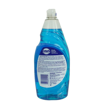 Dawn Dish Detergent Back View