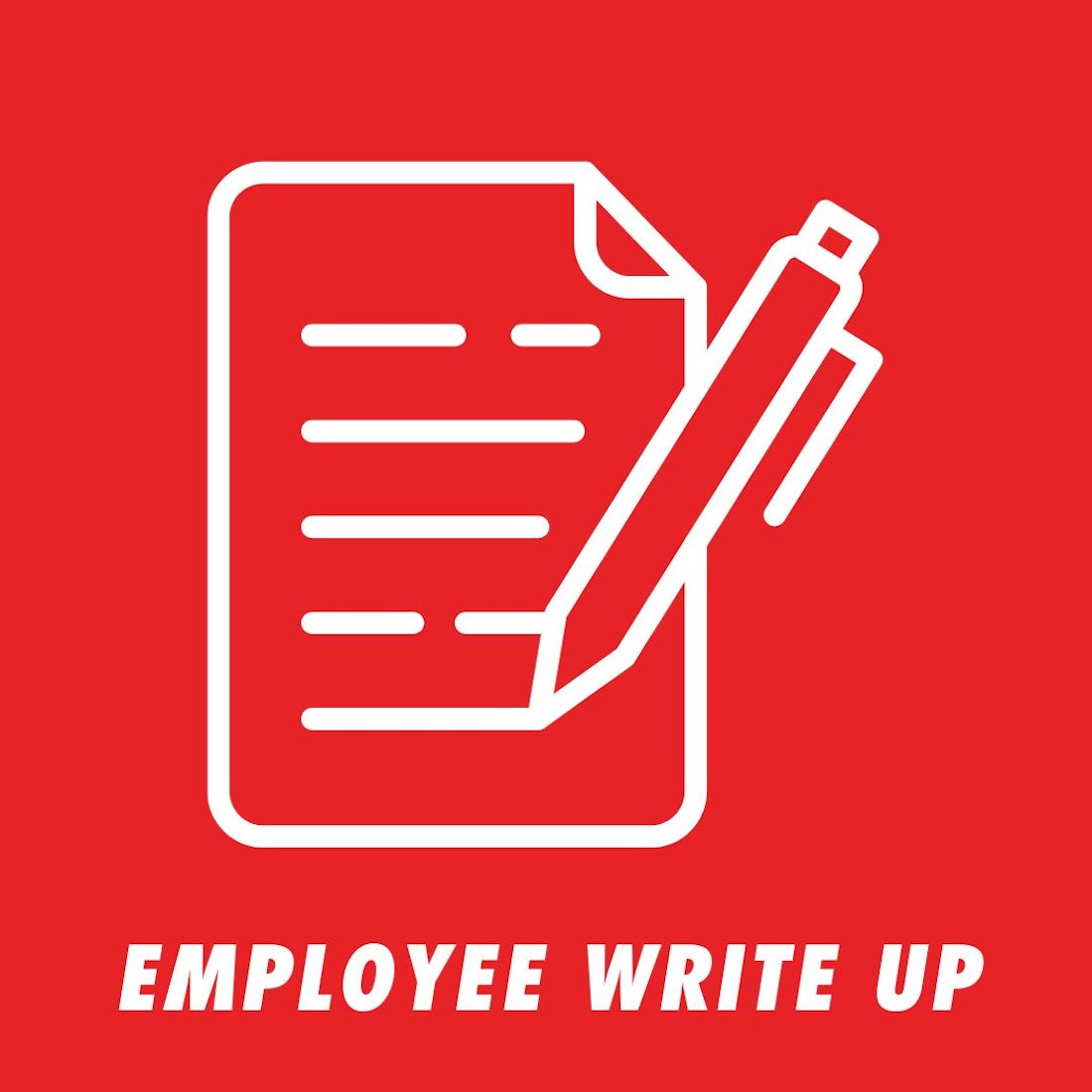 Writing Upwards Employee Write Up Form