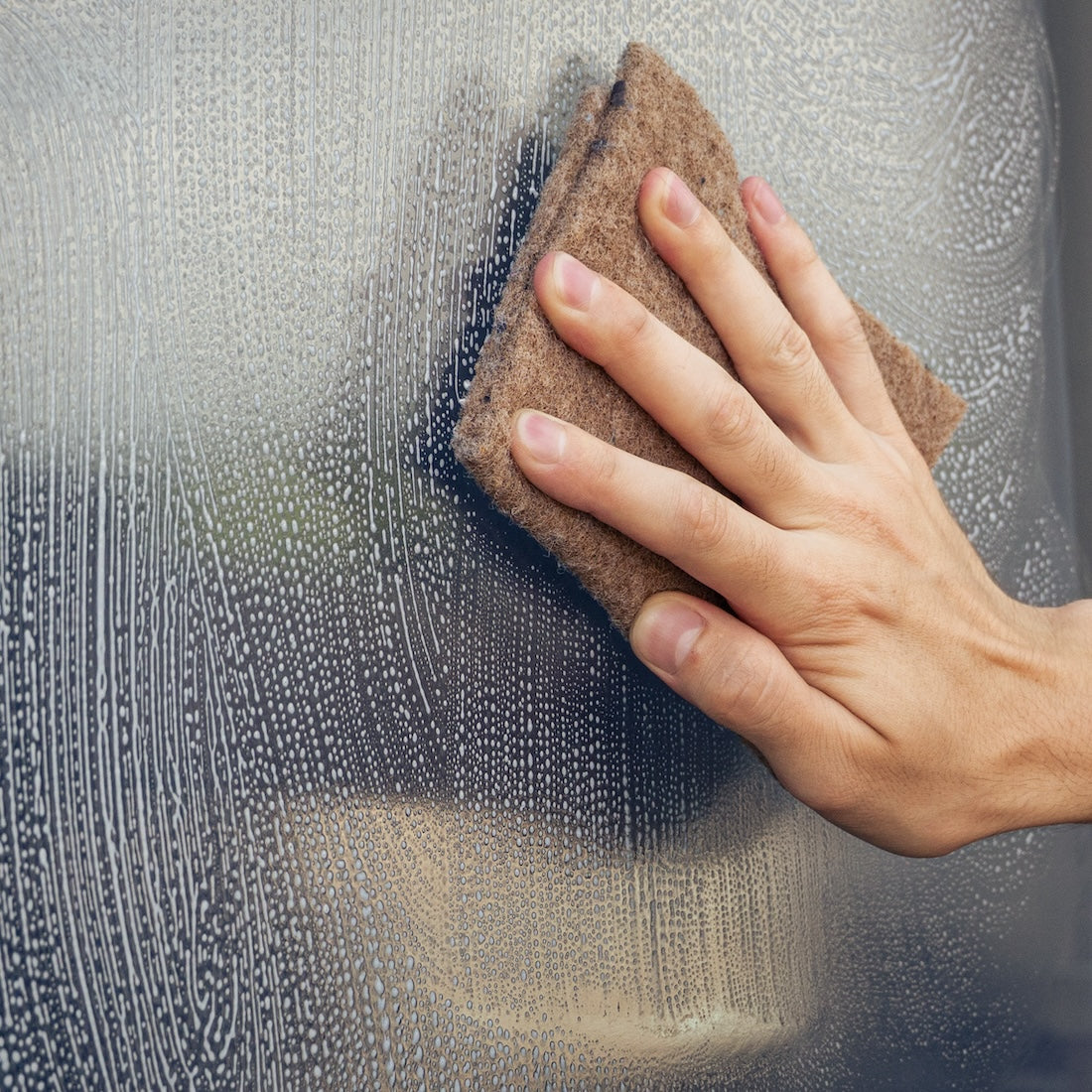 Ettore Squeegee Off Soap in Use - Ettore Soaps and Chemicals