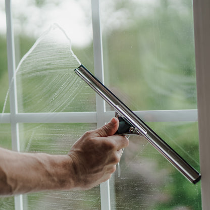 Ettore Stainless Steel Squeegee Channel Action View