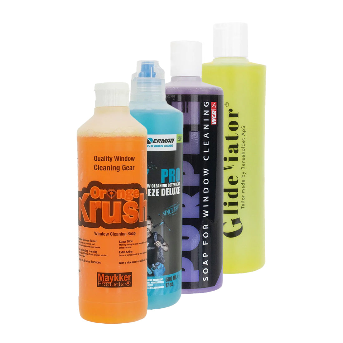 Glass Cleaner Pint Sampler Pack | Soaps | WCR – WindowCleaner.com