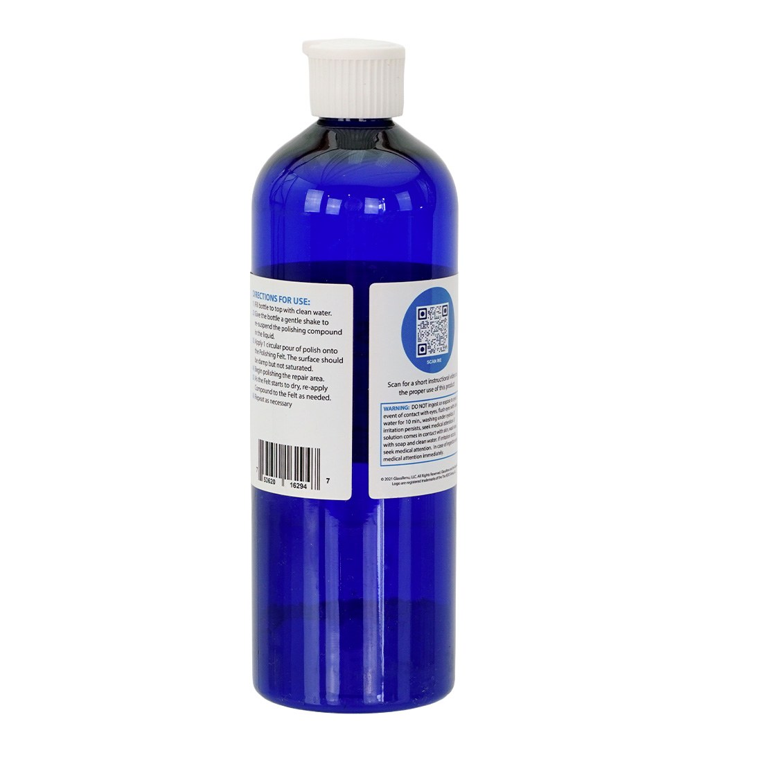 GlassRenu Polishing Compound - 16 oz Back View