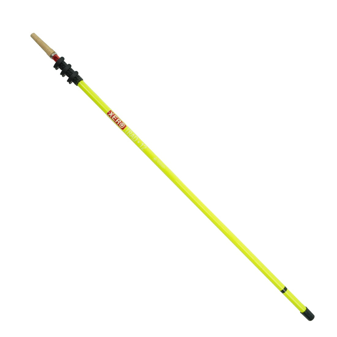 XERO Carbon Fiber Trad Pole 2.0 - Neon Yellow 12 Foot Full View