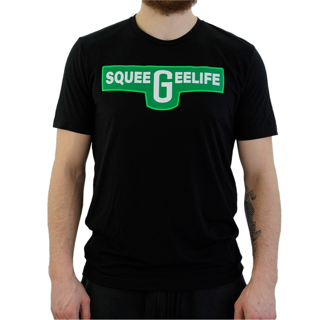 Squeegee Life Green Envy Design T-Shirt Front View