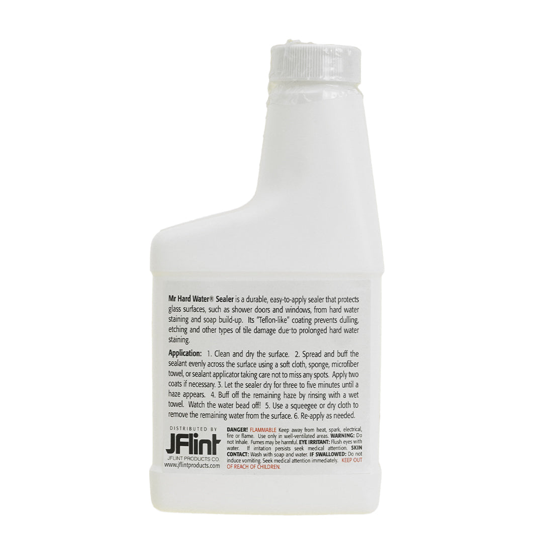 JFlint Mr. Hard Water Protectant Sealant Back View