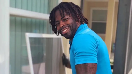 Josh owner and operator of No Pane Window Cleaning Relief fund picture