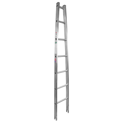 Metallic Ladder Aluminum Open Top Section - 7 Foot Angle View