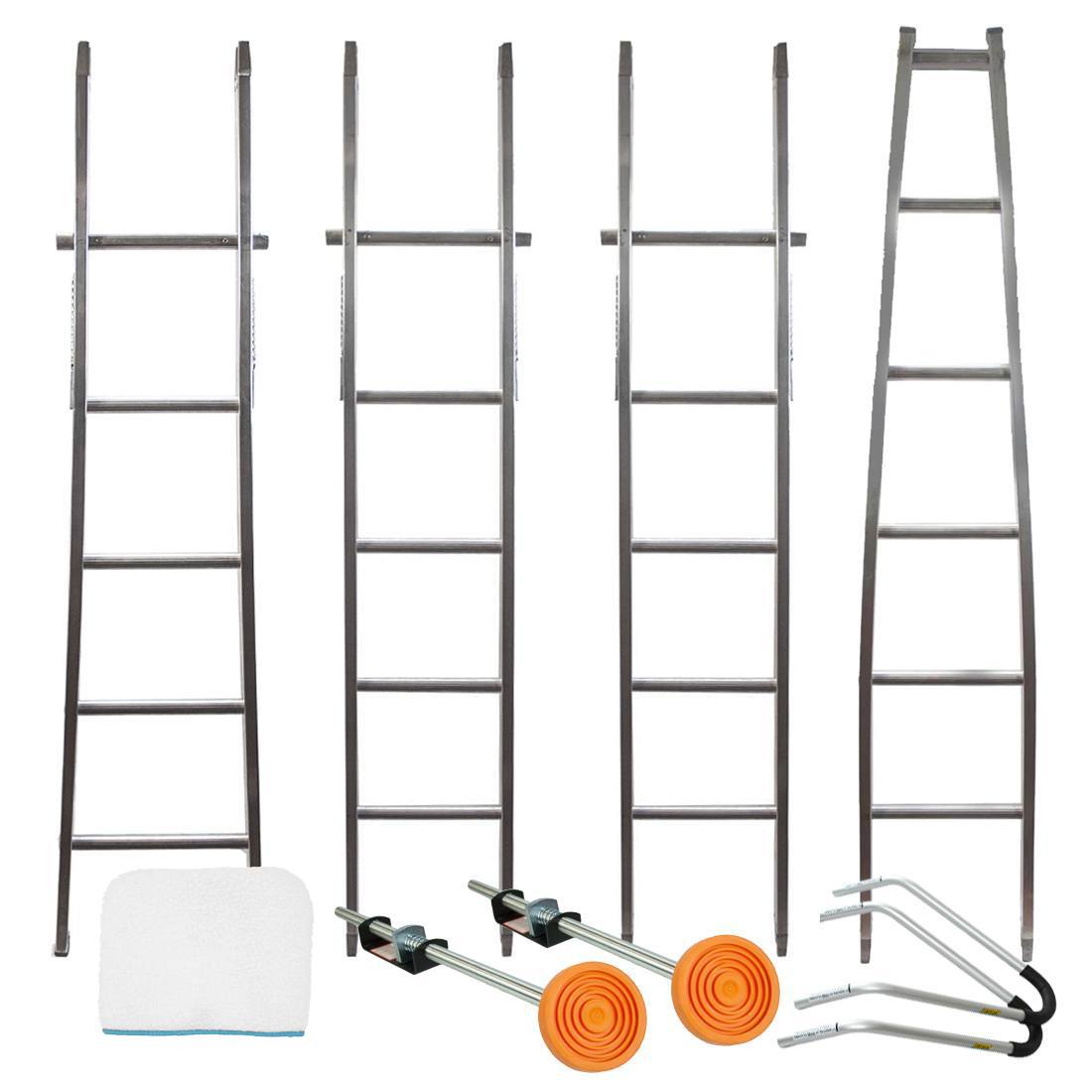 Metallic Ladder Loaded Kits - 21 Foot Open View