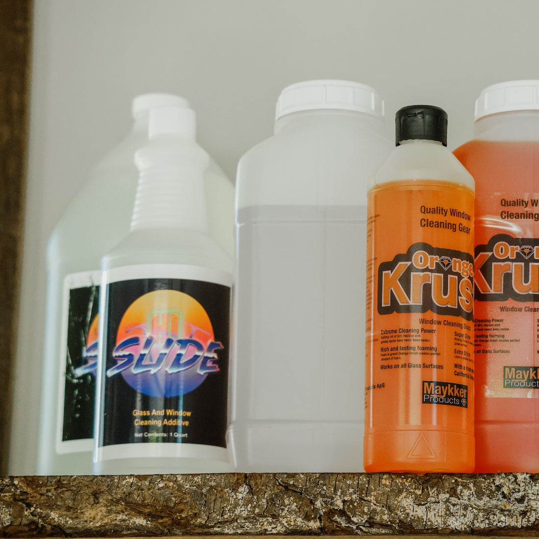 Miscellaneous Chemicals Storage on Shelf