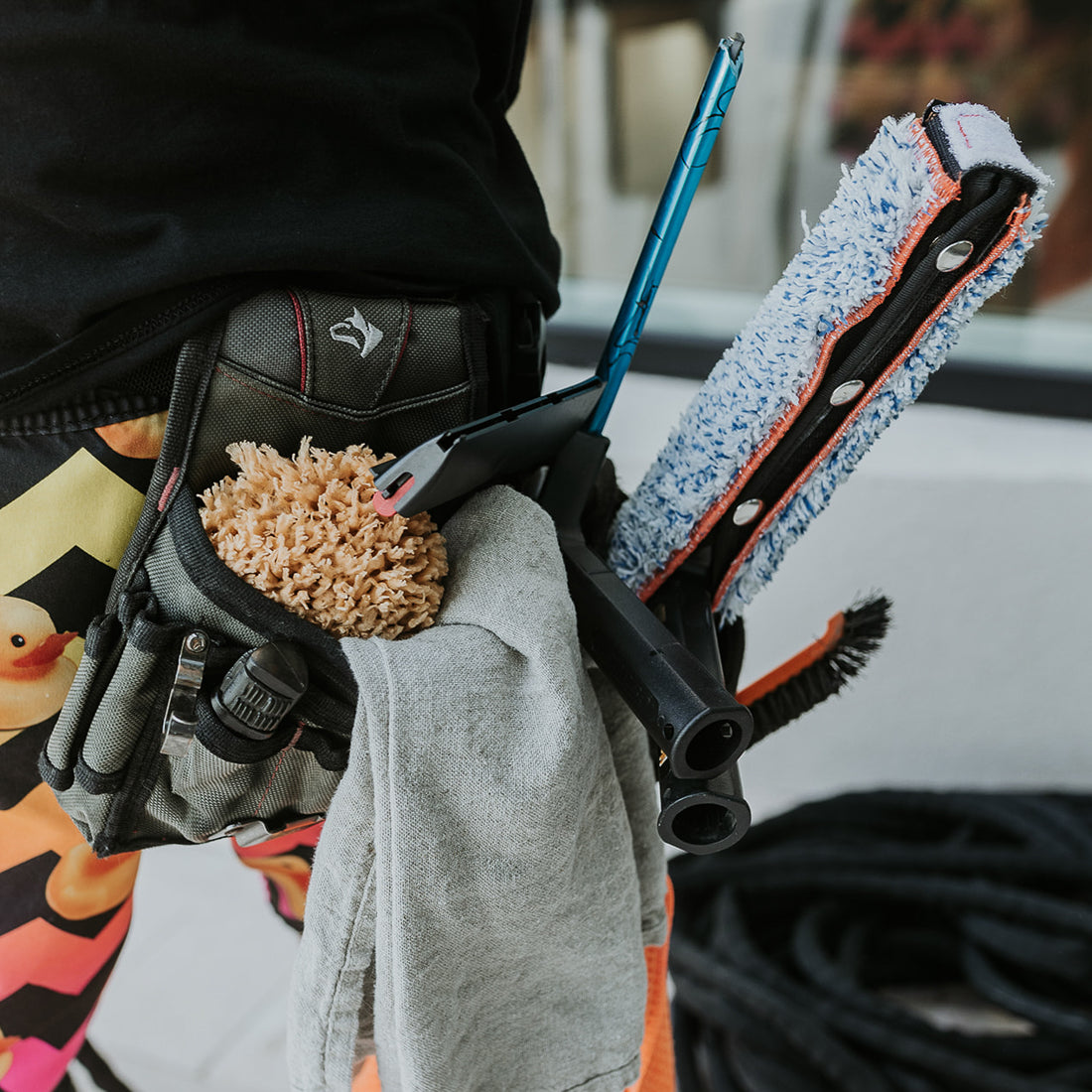 NICE Natural Sea Wool Sponge In Use