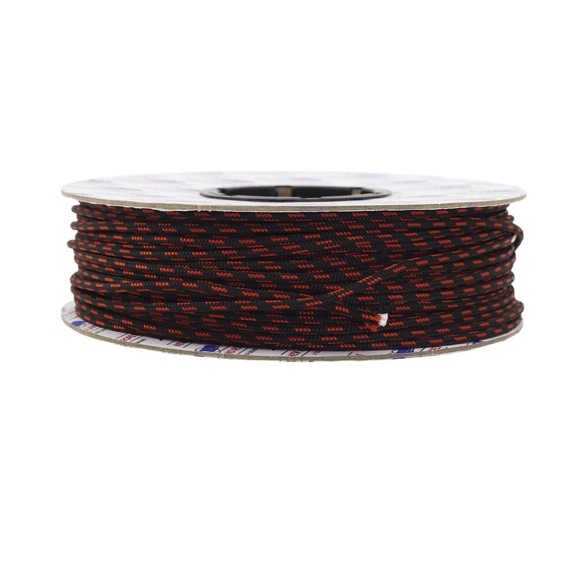 New England Rope Accessory Rope Black with Orange Tracer - Front View