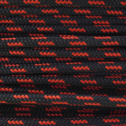 New England Rope Accessory Rope Black with Orange Tracer - Close Up View
