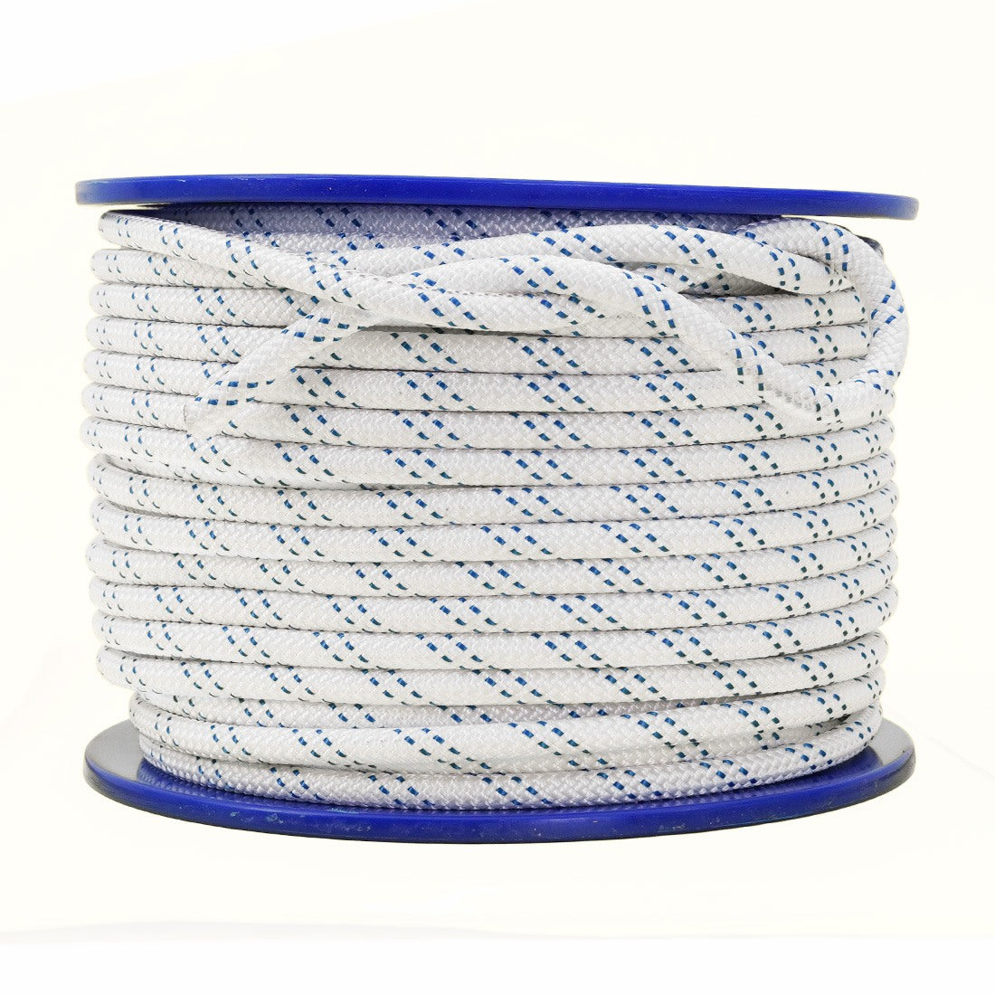 New England Rope KM III White/Blue Tracer 7_16 Inch 300 Foot - Main View