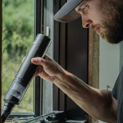 NICE TrackVac Being Used by a Window Cleaner