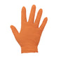 Tronex 9158 Nitrile Powder Free Disposable Gloves - Orange XL Hand View