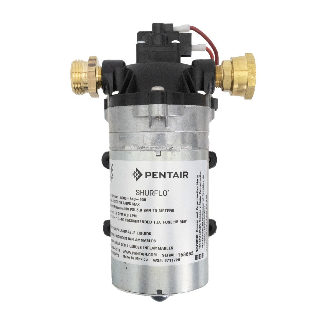 Pentair Shurflo Delivery Pump Product View