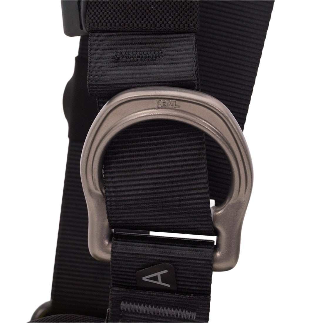 Petzl Astro Harness Black/Yellow Size 0 - D Ring Side Close Up