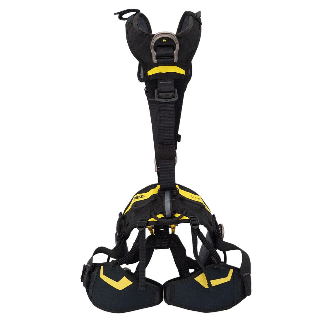 Petzl Astro Harness Black/Yellow Size 0 - Back View