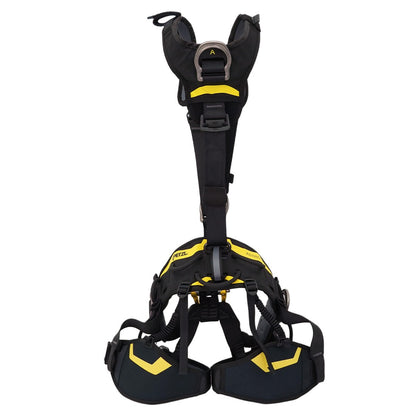 Petzl Astro Harness Black/Yellow Size 0 - Back View