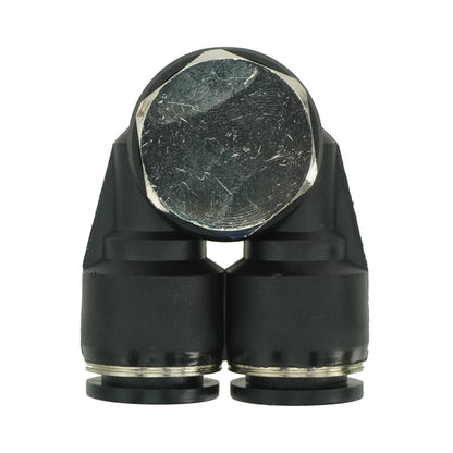 Push-To-Connect Dual Male Banjo - 1/2" Bottom View